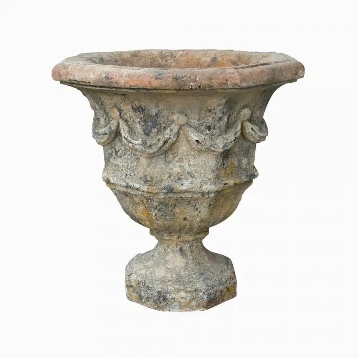 Vase Octogonal en pierre reconstituée